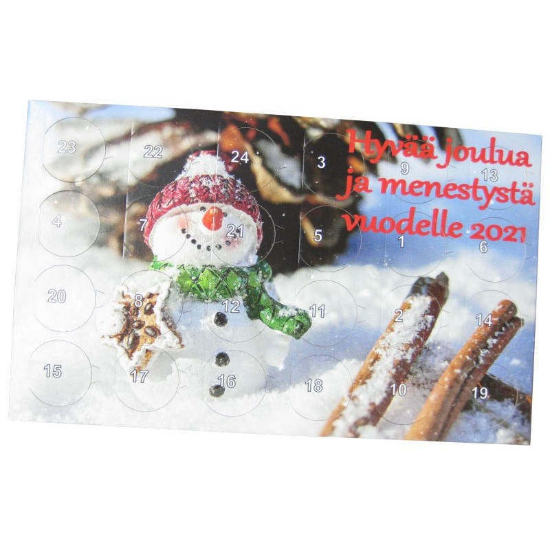 Suklaanappi Joulukalenteri, kotimainen